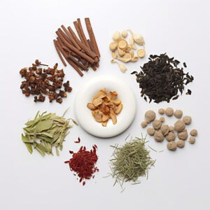 pngtree various type of herbs with different coloured spices sit on a image 13174064